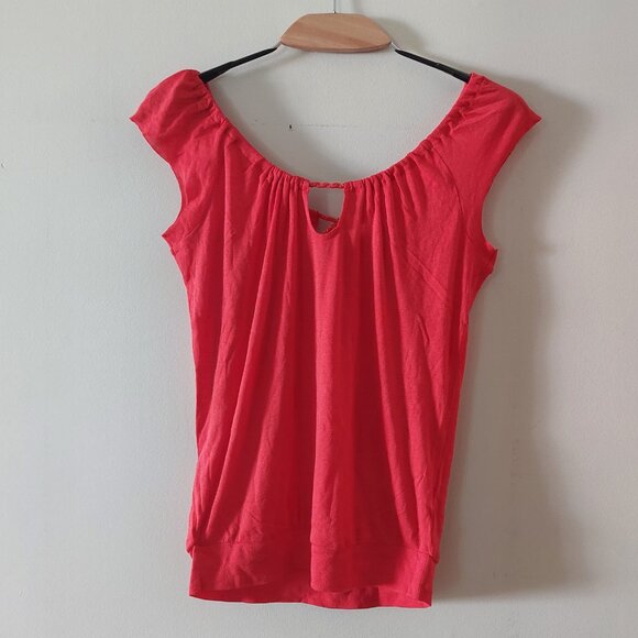 NEW Y2K Womens XS XS/S GUESS lot Sparkle Tank Sweater Bodysuit Red Tee Tube Top - Picture 6 of 15